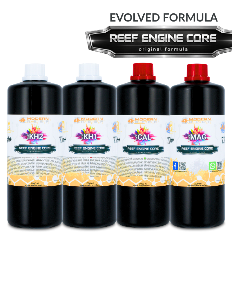 Modern Reef All-in-one Reef Keeping System (RKS) 4×1000 ml Set REEF ENGINE CORE 7.7x High Concentrate
